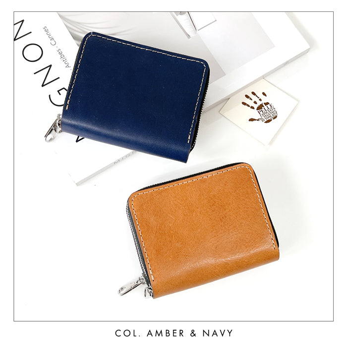 【財布の百貨店公式】 蛇腹 ダブルファスナー 財布 イタリア製 本革 ミズーリベリー カード収納 ミニ財布 小さい財布 使いやすい 牛革 革財布 ラウンド型財布 フィアンキベリー イタリアンレザー 【安心の返品保証付き】