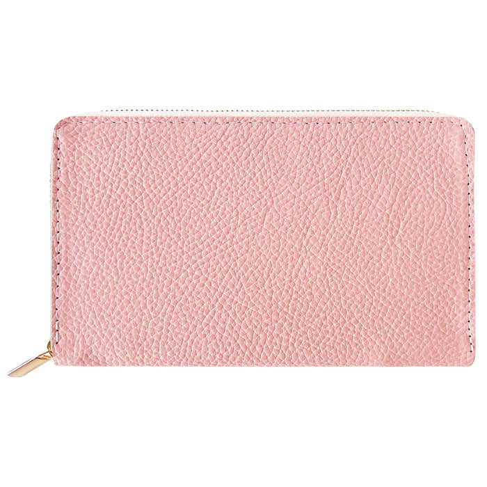 【財布の百貨店公式】 通帳も入る長財布 ニュアンスカラー マルチケース 本革 パスポート 母子手帳 ケース 大容量 多機能 ラウンドファスナー レディース 【安心の返品保証付き】