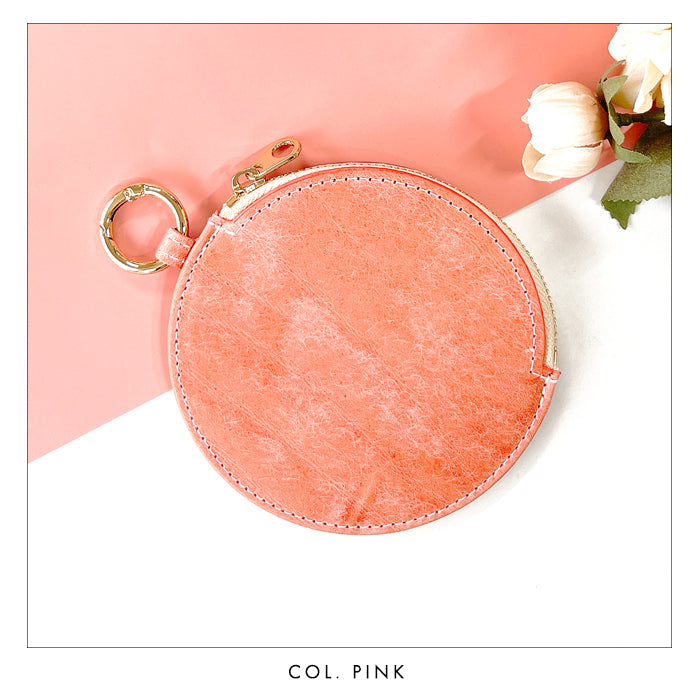 【財布の百貨店公式】 本革 レザリア レザー 丸い財布 小銭入れ メンズ レディース 革 レザー 牛革 ポーチ カード収納 CC-C2-02 【安心の返品保証付き】