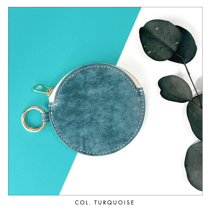 【財布の百貨店公式】 本革 レザリアレザー 丸形コインケース 小銭入れ メンズ レディース 革 レザー 牛革 風合い豊かな本革に、こだわりの5色 CC-C1-02 【安心の返品保証付き】