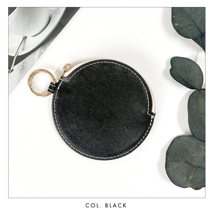 【財布の百貨店公式】 本革 レザリアレザー 丸形コインケース 小銭入れ メンズ レディース 革 レザー 牛革 風合い豊かな本革に、こだわりの5色 CC-C1-02 【安心の返品保証付き】