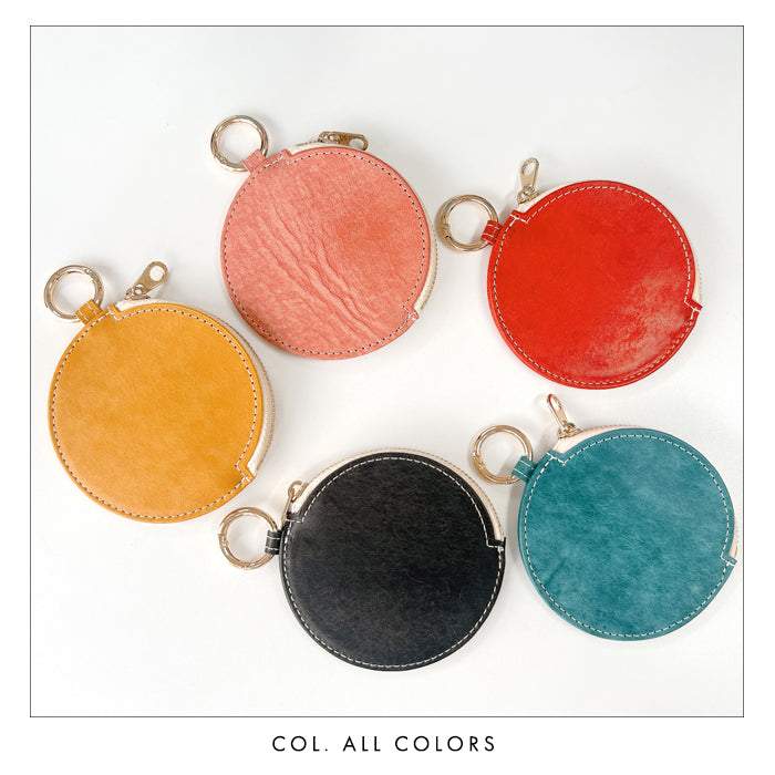 【財布の百貨店公式】 本革 レザリアレザー 丸形コインケース 小銭入れ メンズ レディース 革 レザー 牛革 風合い豊かな本革に、こだわりの5色 CC-C1-02 【安心の返品保証付き】