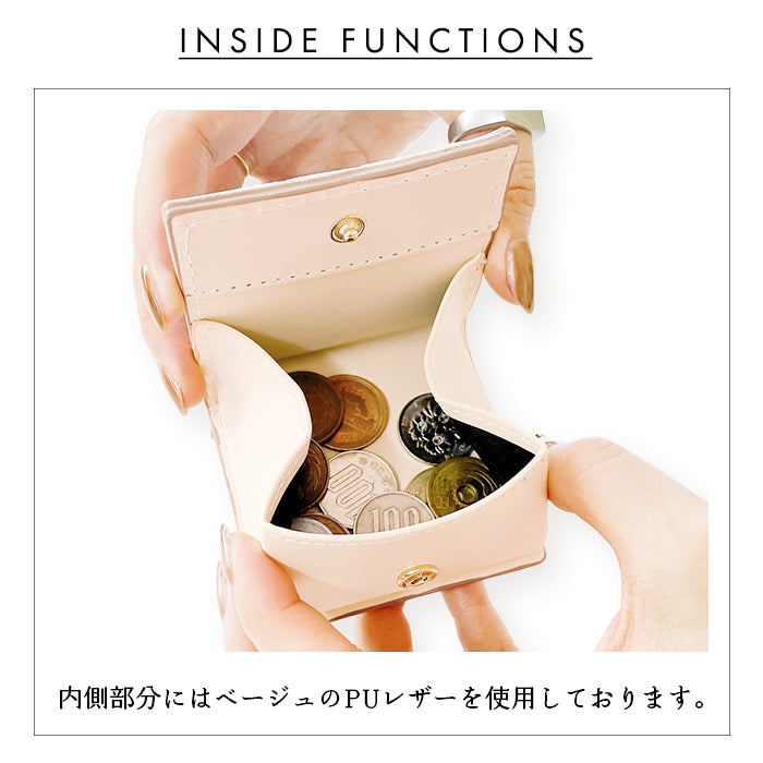 【財布の百貨店公式】 ボックス型 コインケース レトロな花型押し 本革 レディース 小銭入れ コンパクト スリム 薄型 【安心の返品保証付き】