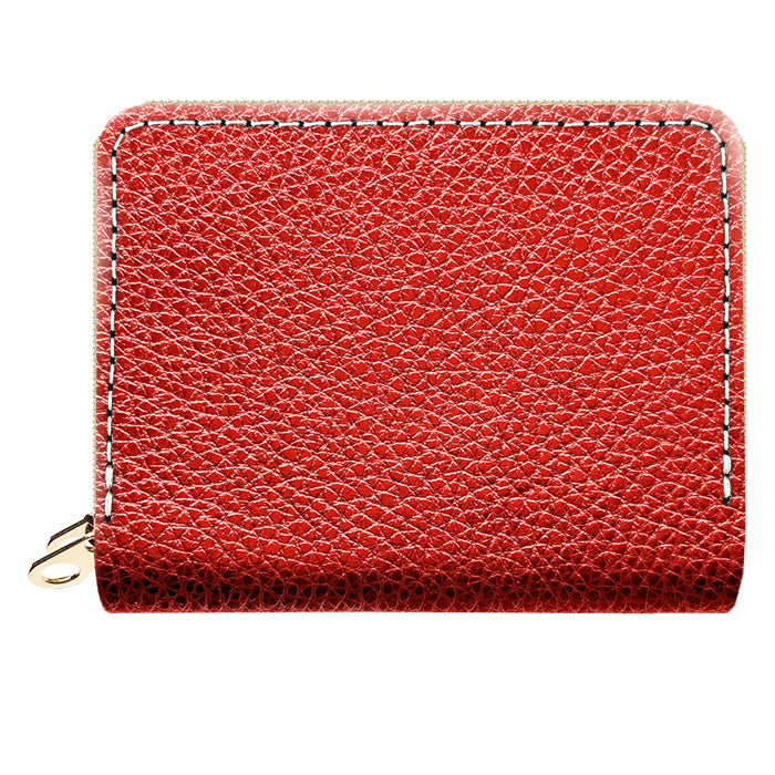 【財布の百貨店公式】 本革 型押しグリッター 蛇腹 ダブルファスナー 財布 メンズ レディース カード収納 小さい財布 日本製 【安心の返品保証付き】