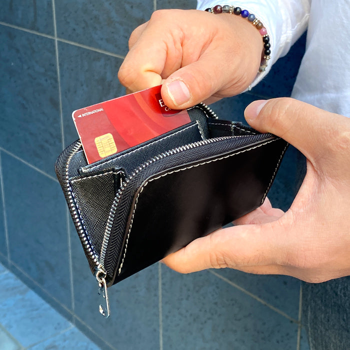 【財布の百貨店公式】 使うほどに味わい深い栃木レザー コインケース 本革 こだわり親父の本革 ラウンドファスナー コンパクト 小銭入れ 【安心の返品保証付き】