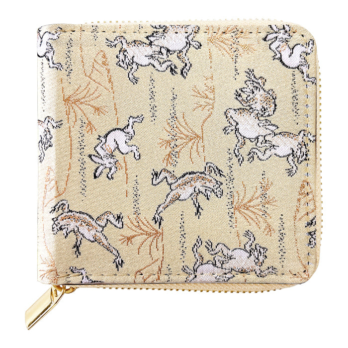 【財布の百貨店公式】西陣織 月影 ラウンド型 二つ折り財布 レディース メンズ 財布 ラウンドファスナー 小銭入れ コンパクト 和柄 日本製 【安心の返品保証付き】