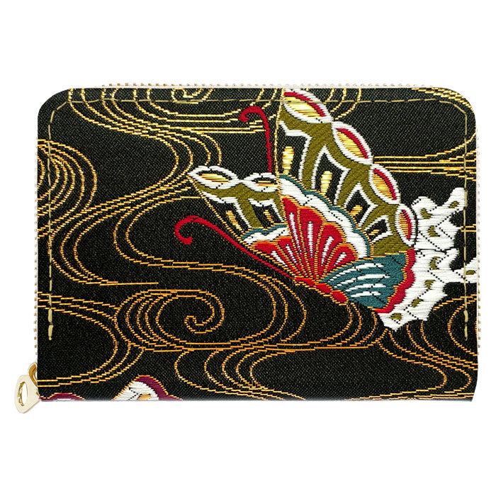 【財布の百貨店公式】 財布 ミニ財布 西陣織 月影 金襴 ミニウォレット コンパクト ラウンドファスナー サイフ さいふ ウォレット 小さい財布 カード収納 ラウンド財布 ミニサイフ 和風 和柄 和 豪華 織物 ハンドメイド