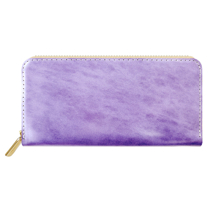 【財布の百貨店公式】 アダマス 長財布 本革 財布 ラウンド型ファスナー レディース メンズ 大理石風 大容量 カード収納【安心の返品保証付き】