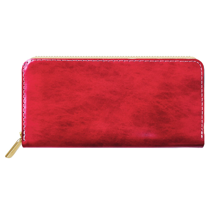 【財布の百貨店公式】 アダマス 長財布 本革 財布 ラウンド型ファスナー レディース メンズ 大理石風 大容量 カード収納【安心の返品保証付き】