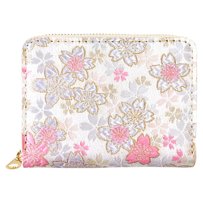 西陣織 花柄 財布 日本製 京都 西陣織 桜柄 和柄 長財布（財布