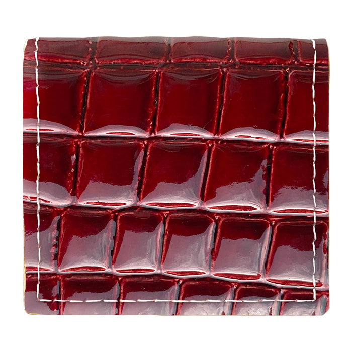 【財布の百貨店公式】 本革 ボックス型 コインケース 美クロコダイル 型押し メンズ レディース 小銭入れ 革 コンパクト スリム 薄型 ボックス型コインケース エナメル 【安心の返品保証付き】