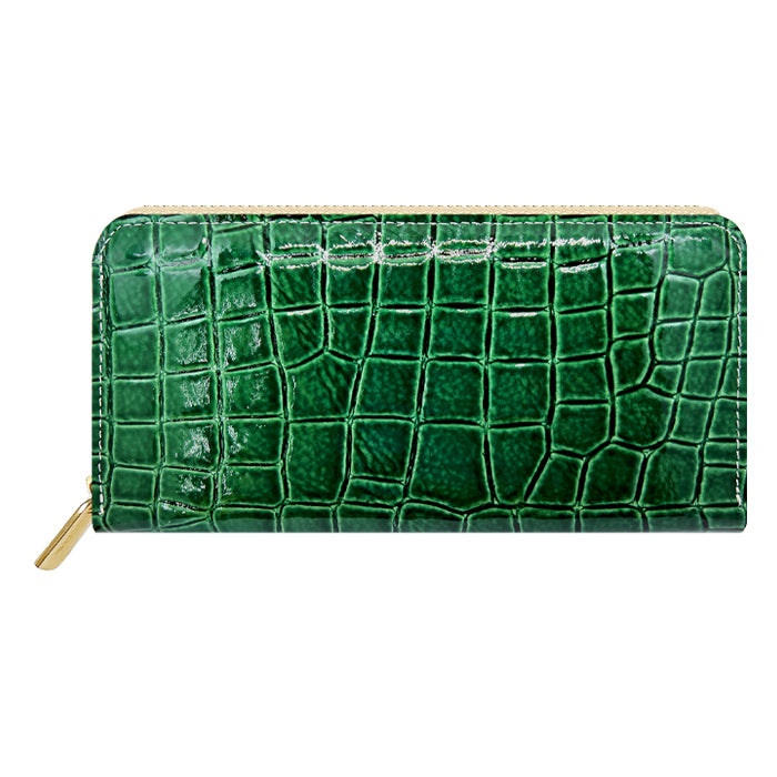 Z98 エナメル クロコダイル 長財布 ラウンドファスナー レディース 高級 楽天市場】シャイニング クロコダイル 財布 レディース 財布