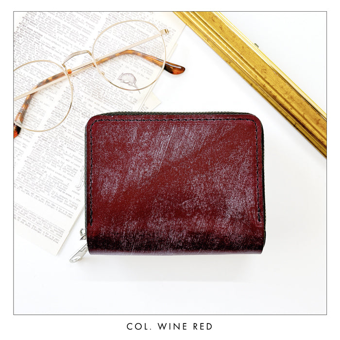 【財布の百貨店公式】 蛇腹 ダブルファスナー 財布 本革 イギリス製 ブライドルレザー カード収納 小さい財布 使いやすい 牛革 革財布 ラウンド型財布 【安心の返品保証付き】