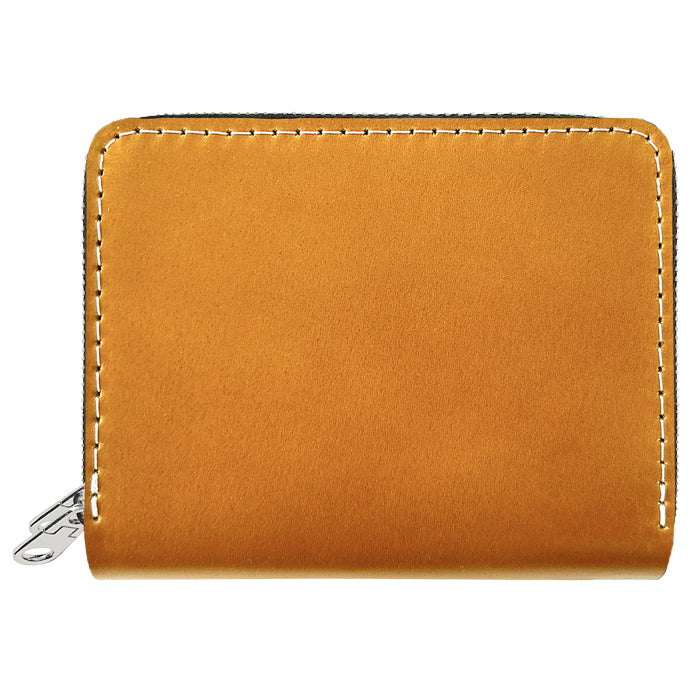 【財布の百貨店公式】 本革 コードバン 蛇腹 ダブルファスナー 財布 馬革 メンズ カード収納 ミニ財布 小さい財布 ラウンド型財布 ホースレザー 【安心の返品保証付き】