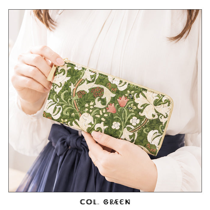 【財布の百貨店公式】 長財布 エデン 財布 ラウンド型長財布 レディース カード収納 花柄 シノワズリ調 【安心の返品保証付き】