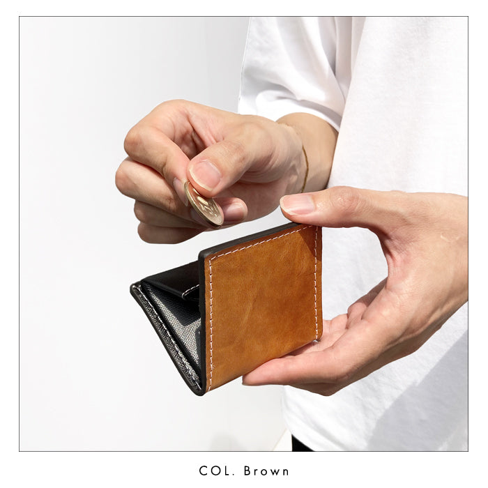 【財布の百貨店公式】 ボックス型 コインケース 本革 ジェントルマン 牛革 小銭入れ メンズ レディース コンパクト スリム 薄型 ヌメ革 ボックス型コインケース 【安心の返品保証付き】