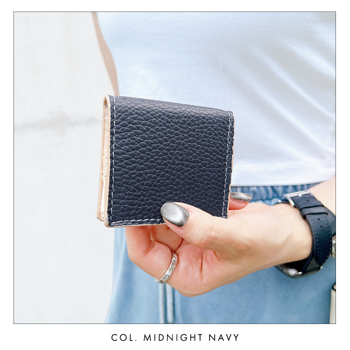 【財布の百貨店公式】 本革 ボックス型 コインケース ちょっとハイソな本革 メンズ レディース 小銭入れ コンパクト スリム 薄型 ケース 牛革 シボ 【安心の返品保証付き】