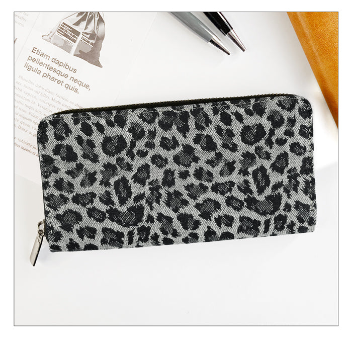 財布の百貨店公式】 長財布 ジャガードデニム 財布 ラウンド型