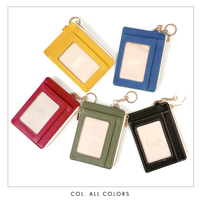 【財布の百貨店公式】 本革 上品な型押し 財布付き パスケース 定期入れ 小銭入れ カードケース 薄型 多機能 メンズ レディース PC2-P1-04 【安心の返品保証付き】