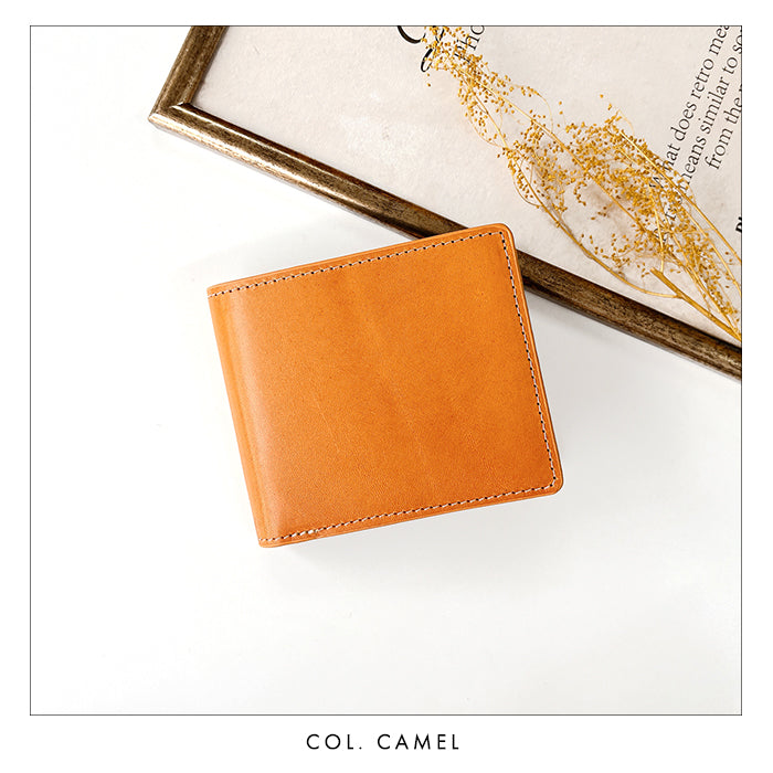 【財布の百貨店公式】 本革 上品な紳士レザー二つ折り財布 メンズ カード収納 小銭入れ コインケース付き サイフ ウォレット 薄型 コンパクト 【WM-D1-07】 【安心の返品保証付き】