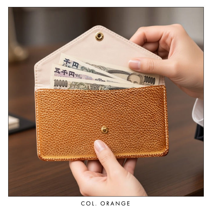 【財布の百貨店公式】 本革 型押しグリッター シンプルお札入れ お札入れ 財布 サイフ 札入れ 小銭入れなし 薄型 さいふ 日本製 【安心の返品保証付き】