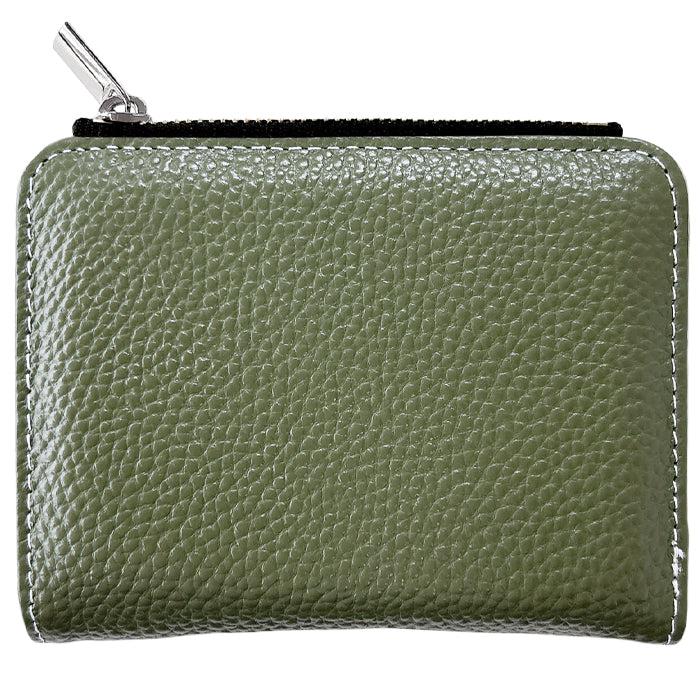 【財布の百貨店公式】 本革 二つ折り財布 上品な型押し てのひら財布 レディース メンズ カード収納 小銭入れ コインケース付き サイフ ウォレット 革 レザー 牛革 WM-D2-04 【安心の返品保証付き】