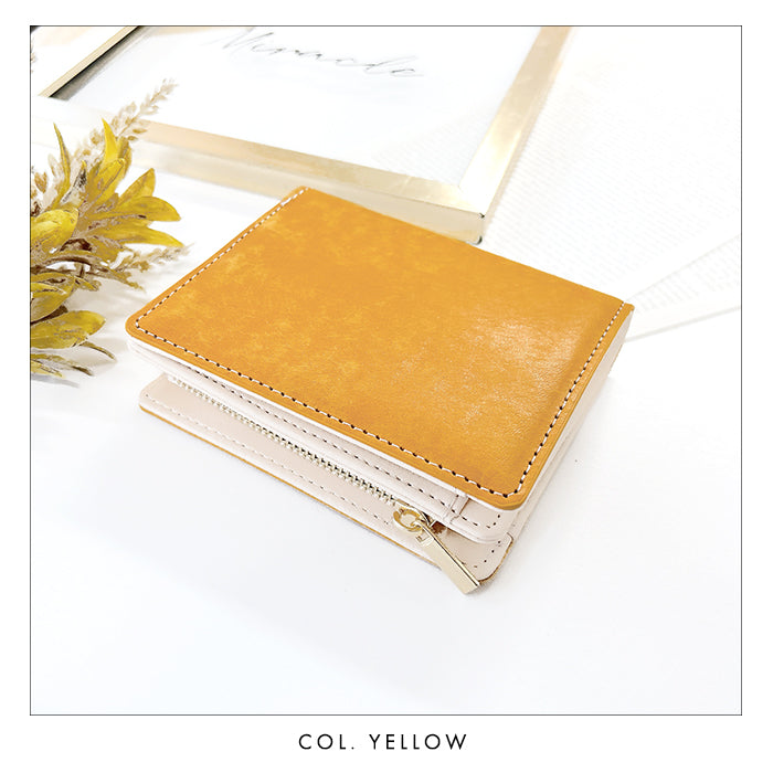 【財布の百貨店公式】 本革 レザリア L字ジッパー 二つ折り財布 メンズ カード収納 小銭入れ コインケース付き サイフ ウォレット 薄型 コンパクト 【WM-D4-02】 【安心の返品保証付き】