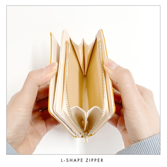 【財布の百貨店公式】 本革 レザリア L字ジッパー 二つ折り財布 メンズ カード収納 小銭入れ コインケース付き サイフ ウォレット 薄型 コンパクト 【WM-D4-02】 【安心の返品保証付き】