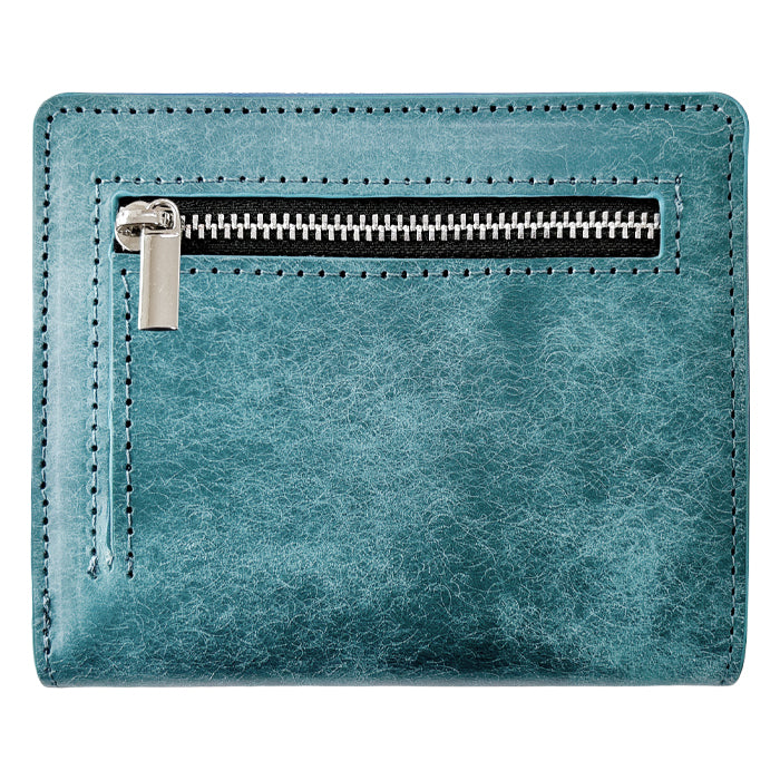 【財布の百貨店公式】 本革 レザリア スリム二つ折り財布 メンズ レディース カード収納 小銭入れ コインケース付き サイフ ウォレット 薄型 コンパクト 【WM-D3-02】 【安心の返品保証付き】