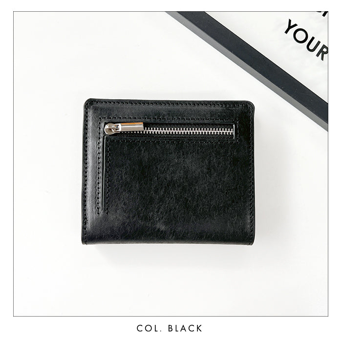 【財布の百貨店公式】 本革 レザリア スリム二つ折り財布 メンズ レディース カード収納 小銭入れ コインケース付き サイフ ウォレット 薄型 コンパクト 【WM-D3-02】 【安心の返品保証付き】