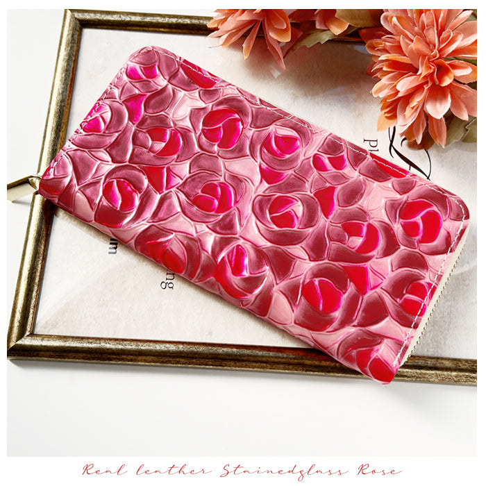 財布の百貨店公式】 本革 長財布 財布 レディース ステンドグラス