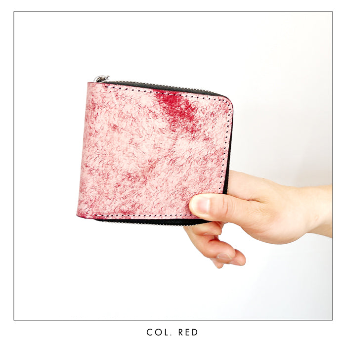 バーガンディ 本革 二つ折り財布 — イタリアンレザーマルゴー 財布の百貨店公式】イタリア産 本革 マルゴーフォグ ラウンド型 二