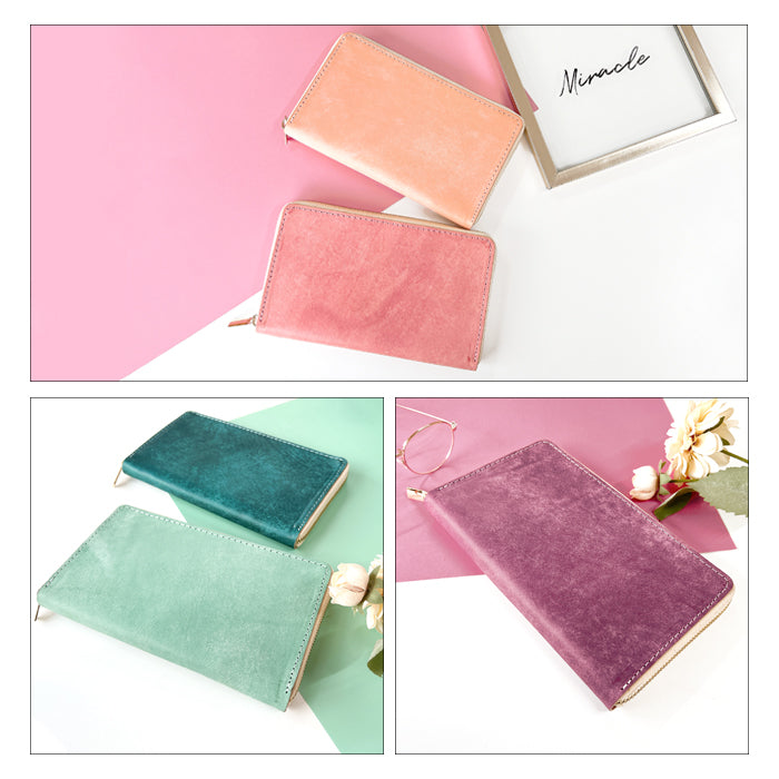 【財布の百貨店公式】 通帳も入る長財布 イタリア製 本革 マヤベリー マルチケース 本革 パスポート 母子手帳 ケース 大容量 多機能 ラウンドファスナー レディース メンズ イタリアンレザー 【安心の返品保証付き】