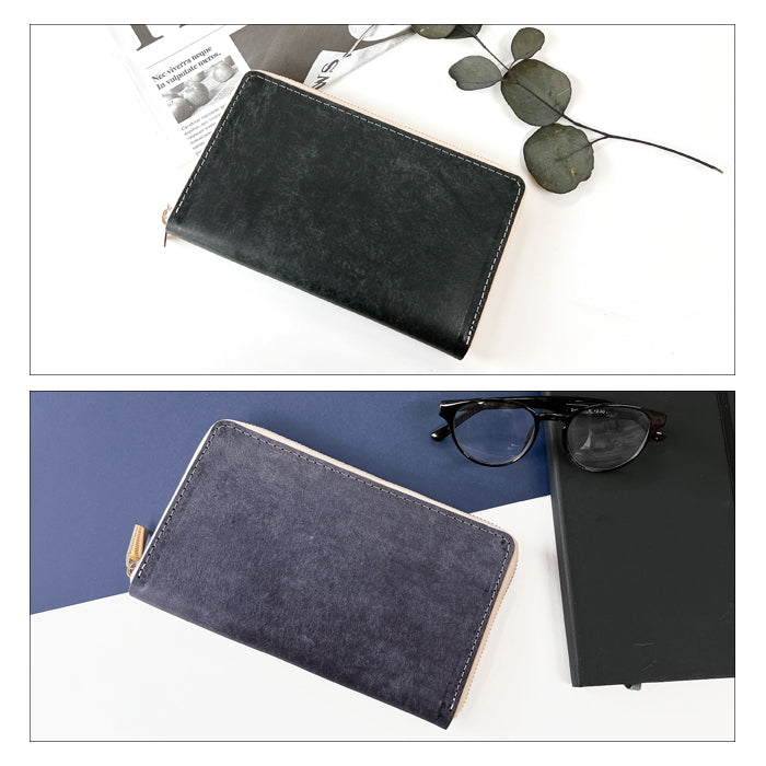 【財布の百貨店公式】 通帳も入る長財布 イタリア製 本革 マヤベリー マルチケース 本革 パスポート 母子手帳 ケース 大容量 多機能 ラウンドファスナー レディース メンズ イタリアンレザー 【安心の返品保証付き】