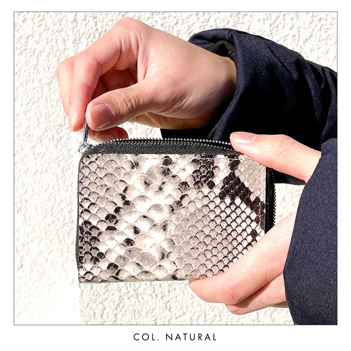 財布の百貨店公式】 ミニ財布 本革 ダイヤモンド パイソン 財布 ミニ