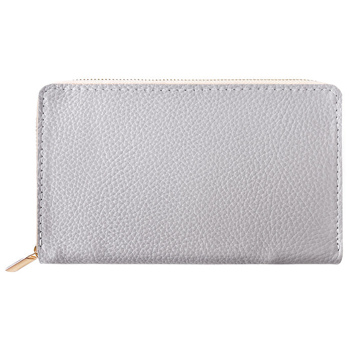 【財布の百貨店公式】 通帳も入る長財布 ニュアンスカラー マルチケース 本革 パスポート 母子手帳 ケース 大容量 多機能 ラウンドファスナー レディース 【安心の返品保証付き】