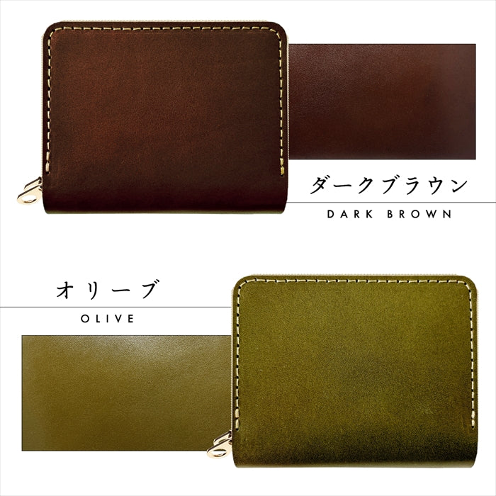 【財布の百貨店公式】 栃木レザー 本革 財布 蛇腹 ダブルファスナー レディース カード収納 ミニ財布 小さい財布 使いやすい 牛革 革財布 ラウンド型財布 やさしいおかんの本革 【安心の返品保証付き】