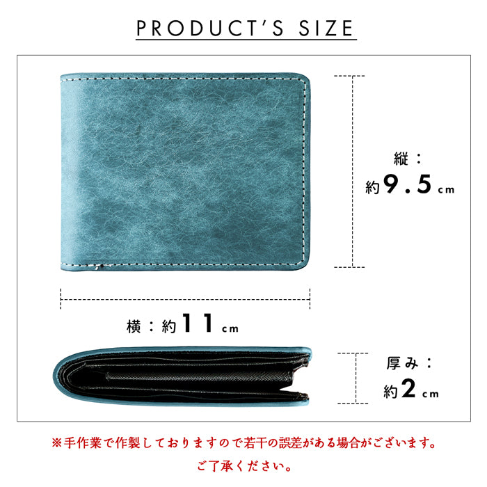 【財布の百貨店公式】 本革 パイオニアレザー 二つ折り財布 サイフ さいふ ウォレット 革 レザー メンズ カード収納 小銭入れ コインケース付き サイフ 牛革 風合い豊かな本革に、こだわりの5色 【安心の返品保証付き】
