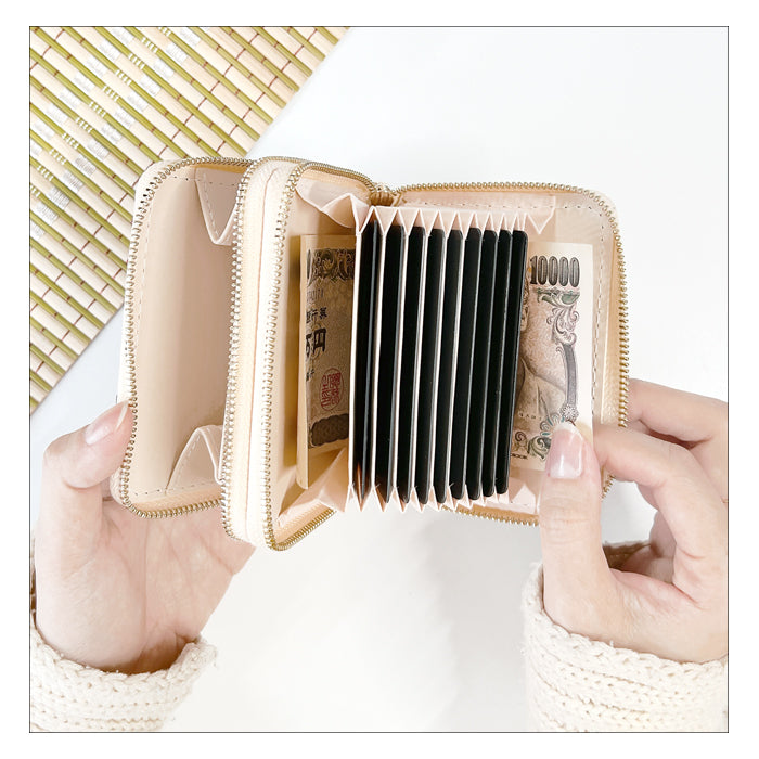 【財布の百貨店公式】 西陣織 月影 蛇腹 ダブルファスナー 財布 レディース メンズ カード収納 ミニ財布 小さい財布 ラウンド型財布 和 和柄 和風 【安心の返品保証付き】